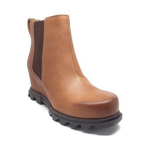 Sorel Joan Of Arctic Wedge III Chelsea Boots Hazelnut Size 8.5